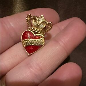 Vintage 1994 “Crown of Hearts Mom” Pin